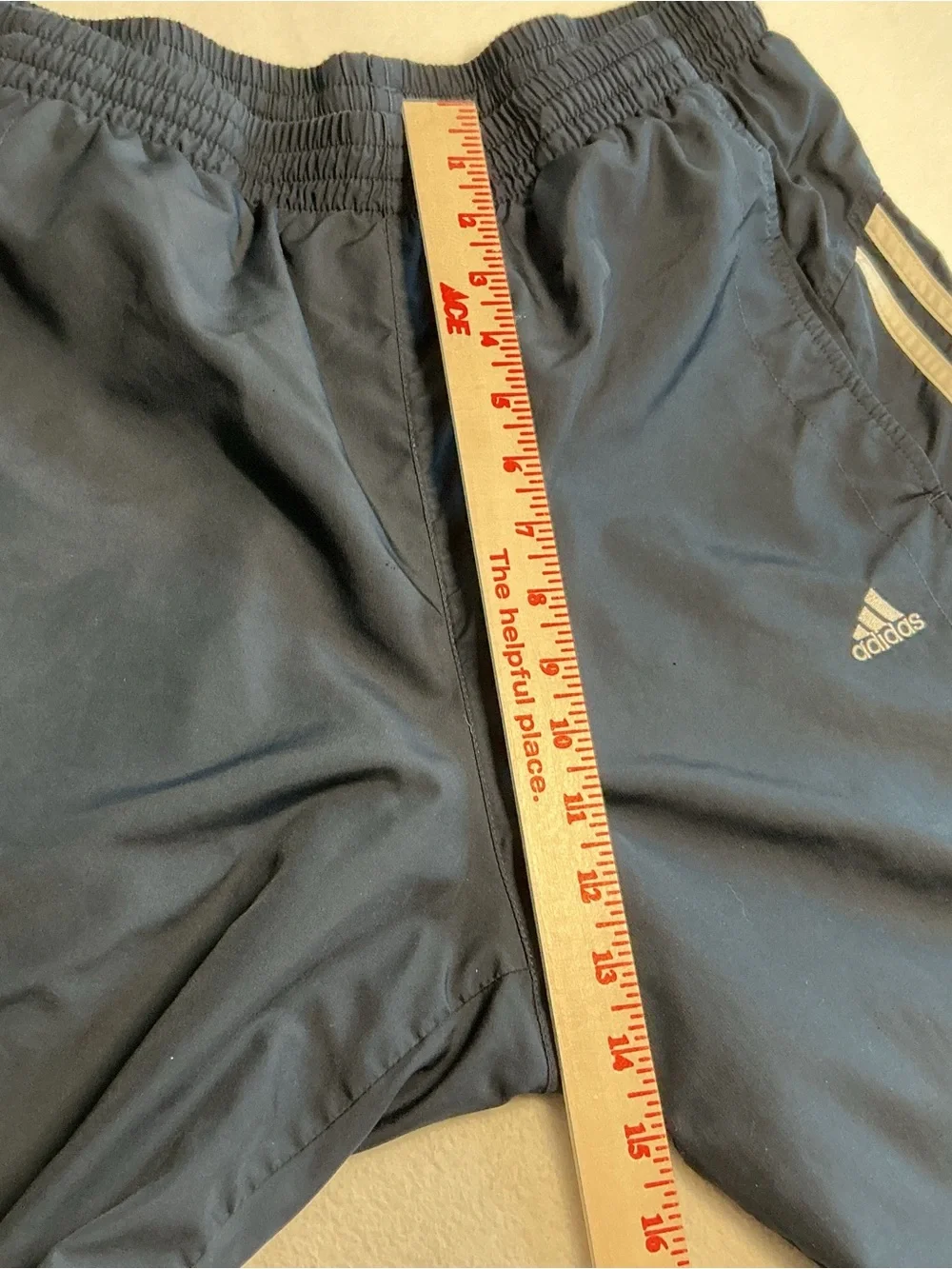 adidas Men's Clima365 Track Pants Navy Blue 3-Stripe Mesh Lined large